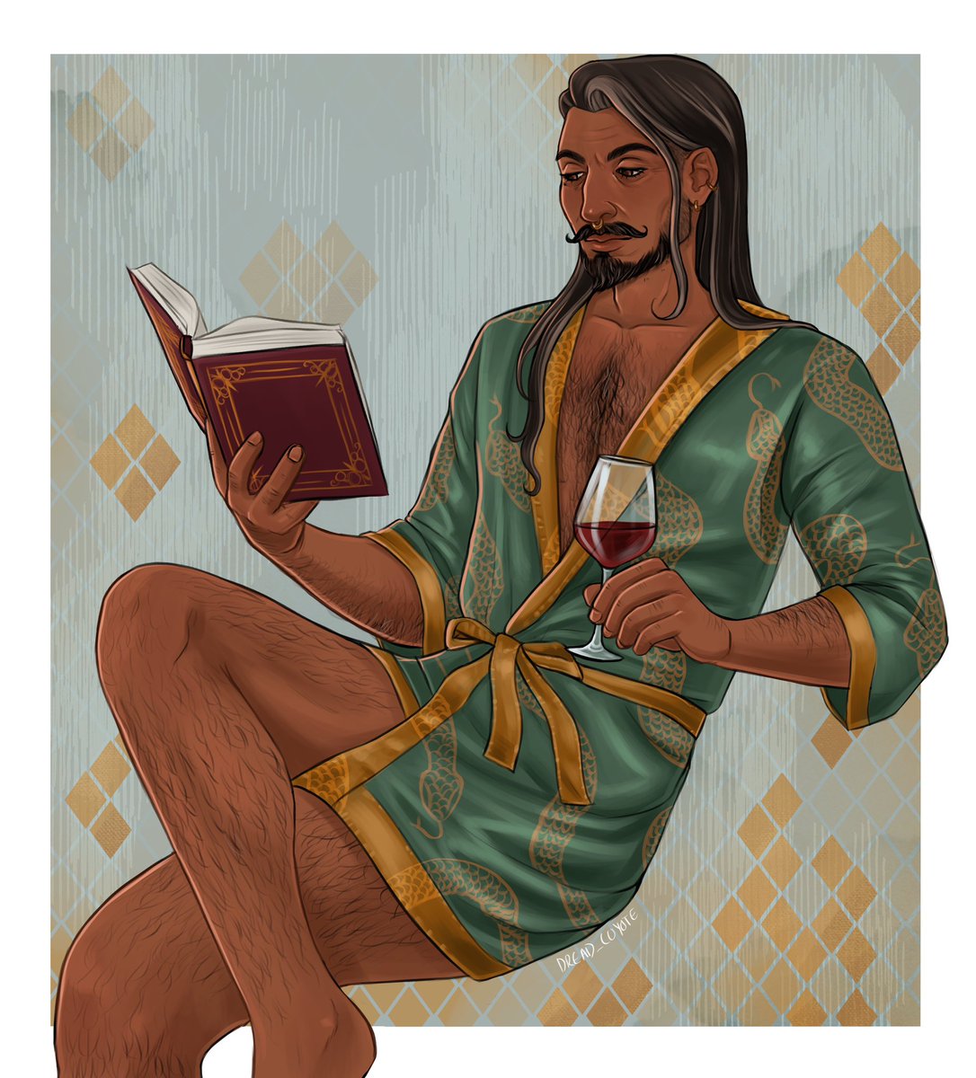 A relaxing evening for the magister 🍷