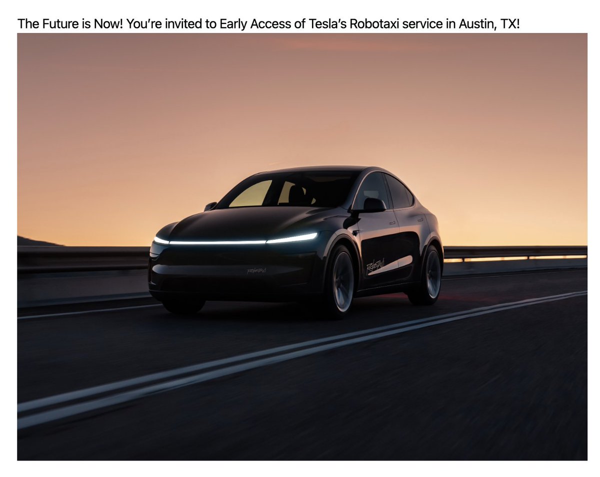 Tslachan's tweet image. $TSLA
BREAKING: Tesla has sent out an invitation for a robotaxi!
I... and finally got this.
It's such an honor and thank you Tesla team for giving me a chance.
I will finish my work, and I will be traveling from Korea to the United States soon.
Isn't this the first time aโฆ