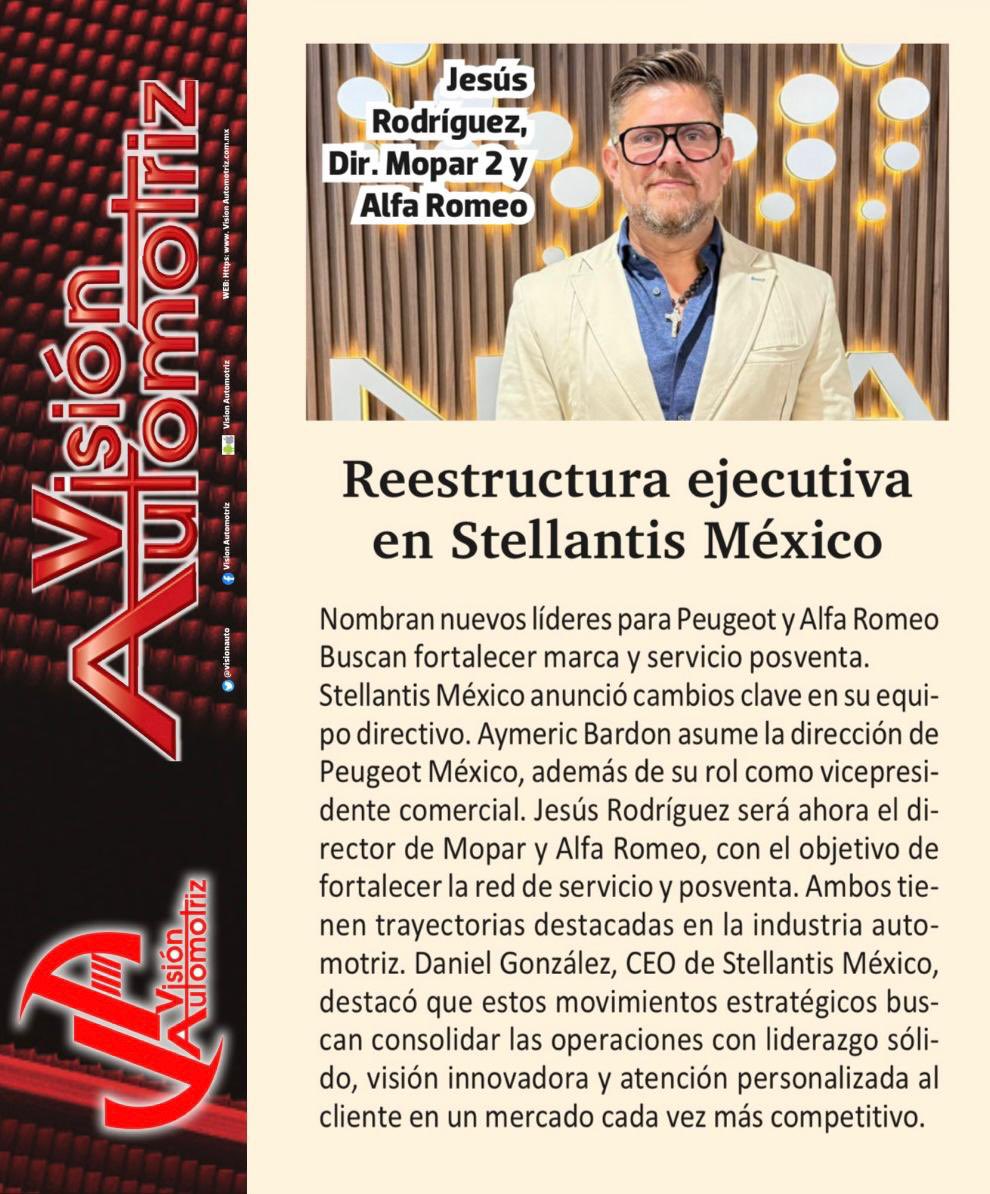 #LosExpertosOpinan en <a href="/VisionAutomotri/">Visión Automotriz</a> sobre la “Reestructura ejecutiva de en <a href="/StellantisMX/">Stellantis México</a>”