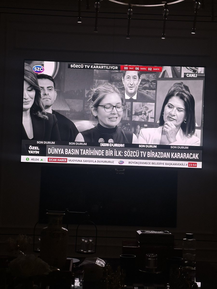 Basın tarihine kara bir leke olarak geçecek. Sözcü Tv birazdan kararacak ama dönüşü eminim muhteşem olacak <a href="/szctelevizyonu/">SÖZCÜ Televizyonu</a>