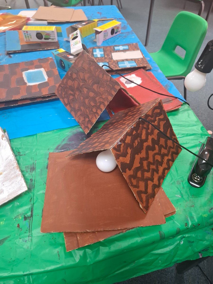 MHAP Project at Sacred Heart Catholic Primary School - Children built a cardboard miniature of their homes ... and they light up! At Warrington Arts Festival 2025. I am so proud of everyone involved. 

#art #warrington #Warringtonart #warringtonartsfestival