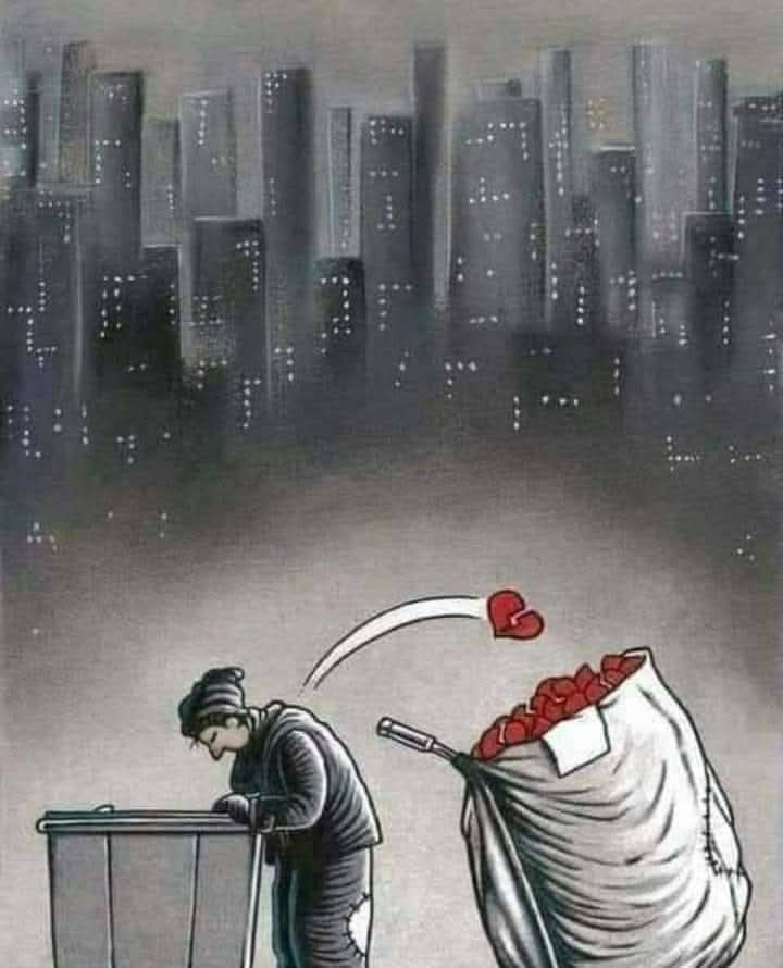 لا تجعل جوعك للحب 
 يجعلك تأكل من قمامة العلاقات 🤝🏻
راقت لي  #فات_الميعاد