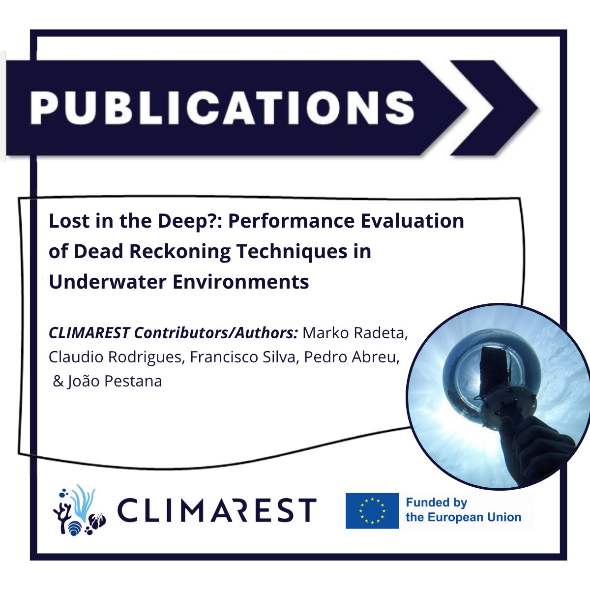 #Publication 13 - Lost in the Deep?: Performance Evaluation of Dead Reckoning Techniques in Underwater Environments 📐📏

🎮 Evaluated the performance and trade-offs of dead reckoning techniques in underwater environments

Read our blog post for more! 👇
climarest.eu/blogs/lost-in-…