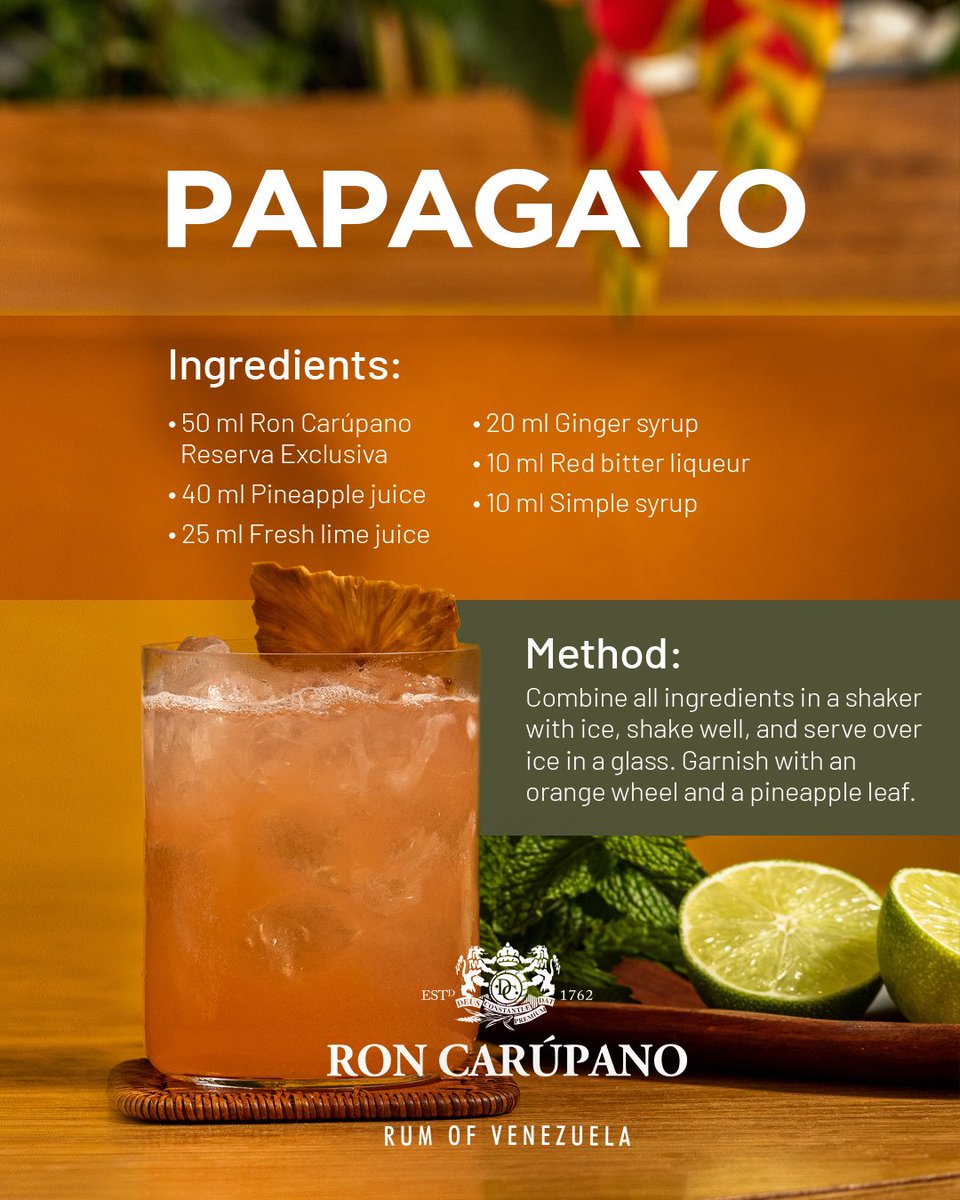 Elevate your summer, one sip at a time.
Introducing Papagayo, our new signature cocktail crafted to awaken your tropical spirit.
Vibrant and refreshing, just like the season itself.
Ready to raise the bar on your summer experience?

What would you pair it with? Tell us below!