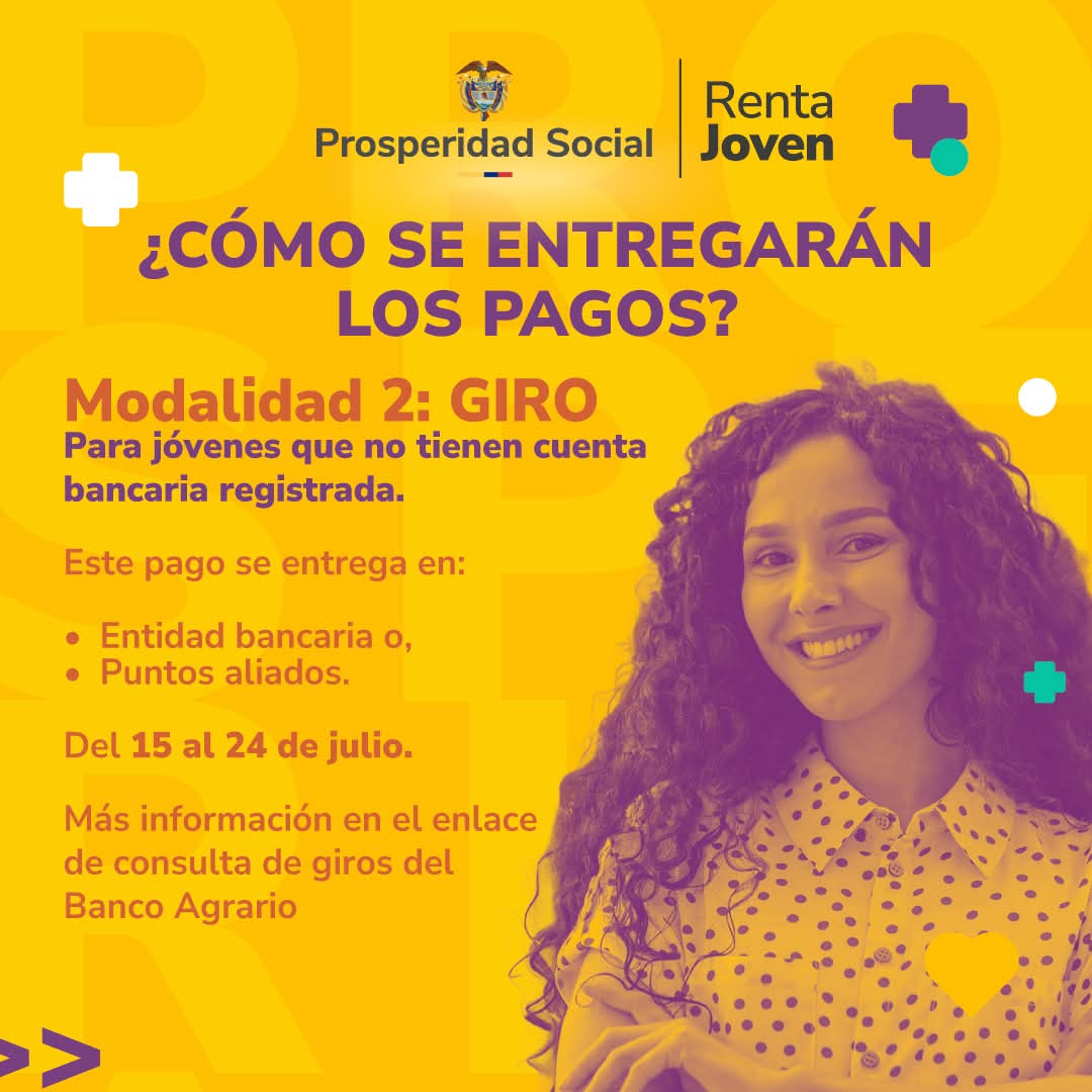 RentaJoven's tweet photo. #ModoPagos | Hemos dispuesto 2 modalidades de entrega para los pagos del ciclo 2 de #RentaJoven:
1️⃣ Transferencia a cuentas registradas en el Portal del Joven a través del SIIF👉 https://t.co/qqEpjVFSuS y,
2️⃣ por giro para jóvenes que no tienen cuenta bancaria registrada. https://t.co/bSCB07ZSeo