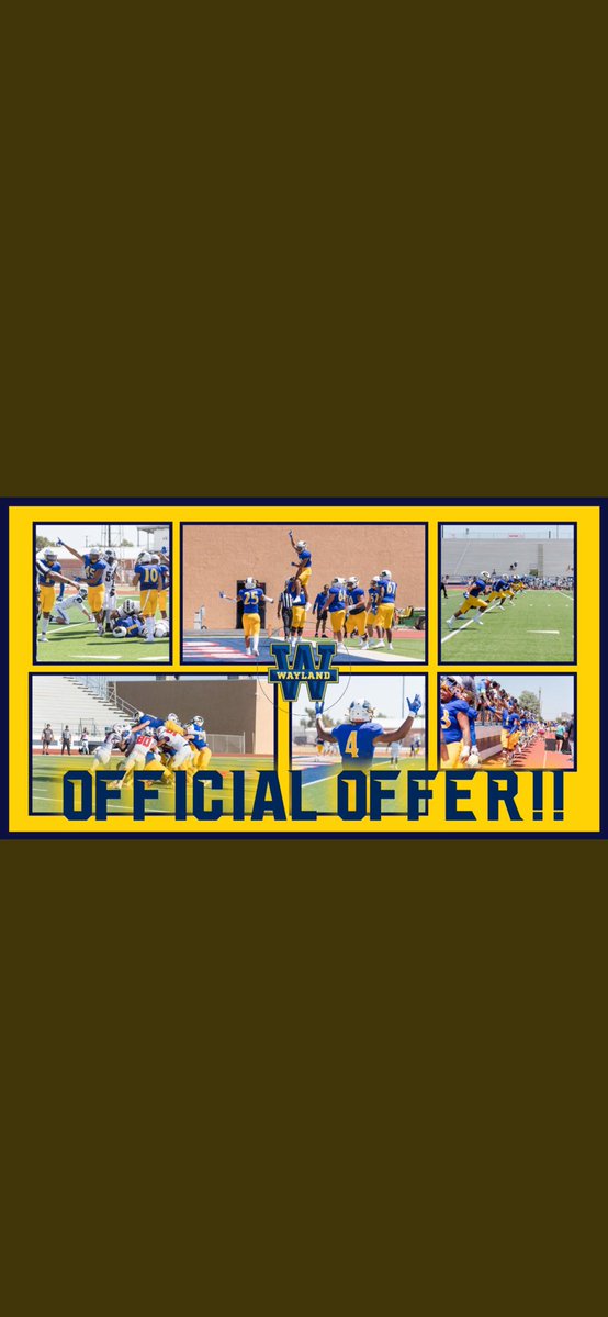 ZakPye5's tweet image. After a great conversation with @MarcosHinojosWB I am exited to announce I have received a scholarship offer to play at @WBUFootball !
@coachnate56 @CoachZackGoodFB
#AGTG