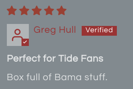 "Perfect for Tide Fans" - the Roll Tide Jerky Gift Box is a great gift for the Alabama fan in your life!