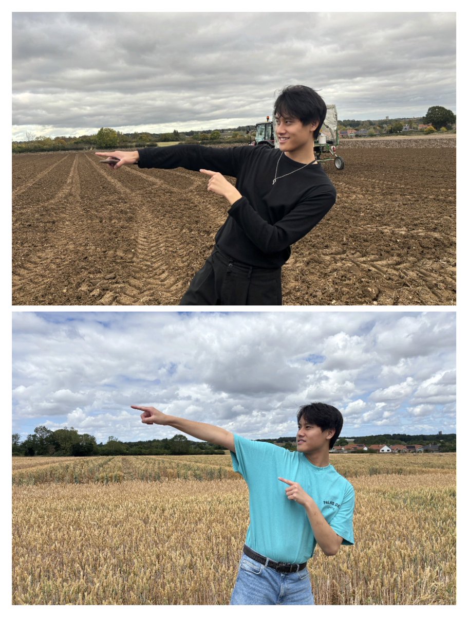 Ajay_Siluveru8's tweet photo. Had a fantastic time collecting data in the field with these two amazing guys!, 
Huge thanks to both of you for your help😍😍.

How it started ➡️ 

How it's going (field trial edition)😊😄.

#Fieldtrial
#WheatBreeding
#PlantScience https://t.co/3HOjV2EZ1u