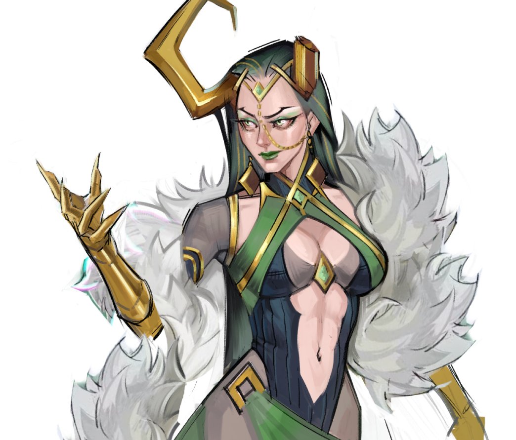 SoulDerik's tweet image. Thank u all. 🥹 

A preview of the outfit. Sorry, but I took some of Loki&apos;s coat to show the idea.

WIP#3 Lady Loki