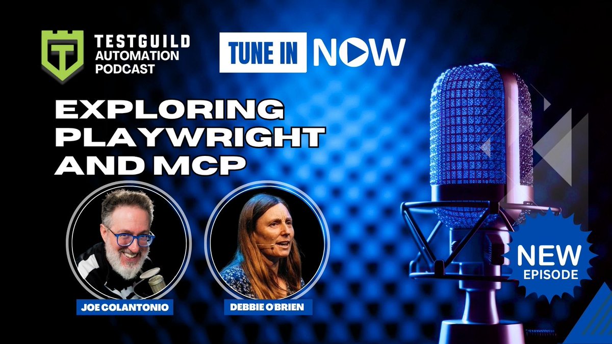 #Testautomation isn’t just about scripts anymore. AI is helping teams scale faster, and #PlaywrightMCP is a big reason why. Hear from <a href="/debs_obrien/">Debbie O'Brien</a> at Microsoft as she breaks it all down on the #TestGuildAutomationPodcast.Check this out. 👉 testguild.com/podcast/automa…
