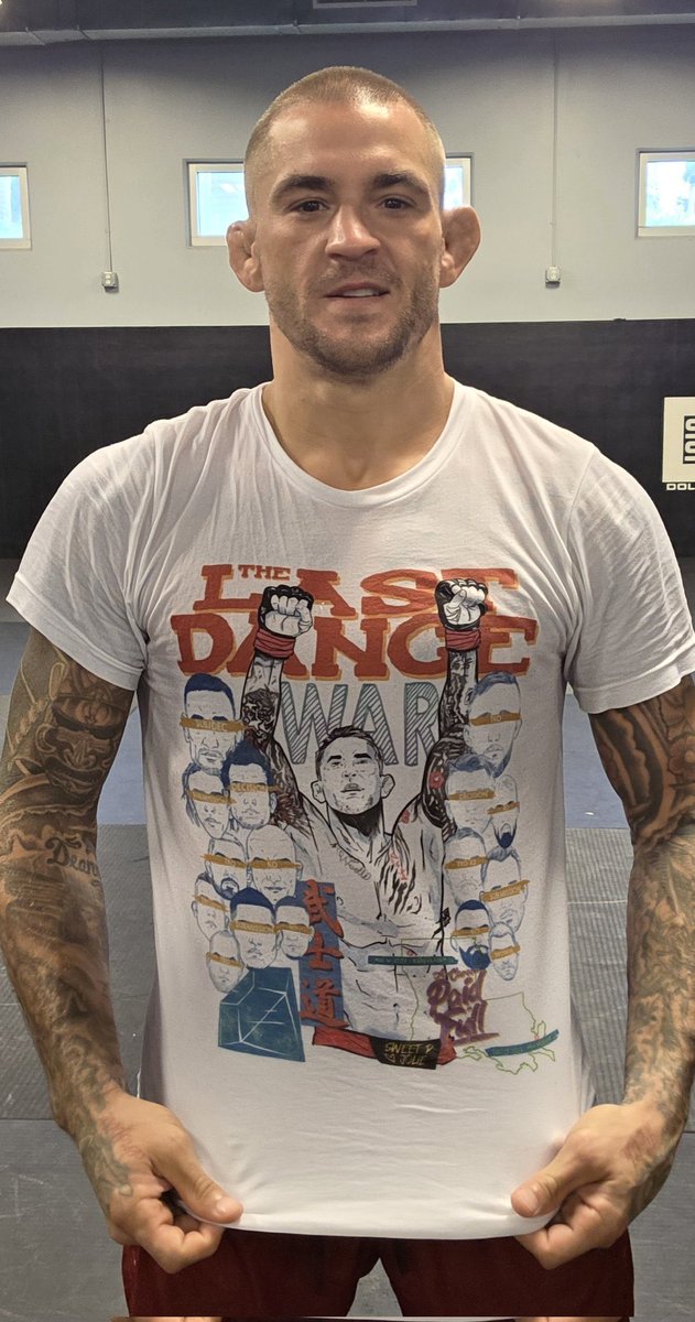 fanaticosMMAGT's tweet image. ¿Qué tal está playera que le hicieron a Dustin Poirier para su última batalla? #TheLastDance