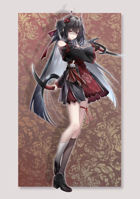 新たに立ち絵素材「暗緋(アンフェイ)」をBOOTHにてリリースしました! 「腕下ろし」「武器を持つ」「腕を上げる」など3種類のポーズのほかに、PSDでは赤髪にも変更可能です! ぜひお楽しみください! ▼リプライに販売ページ