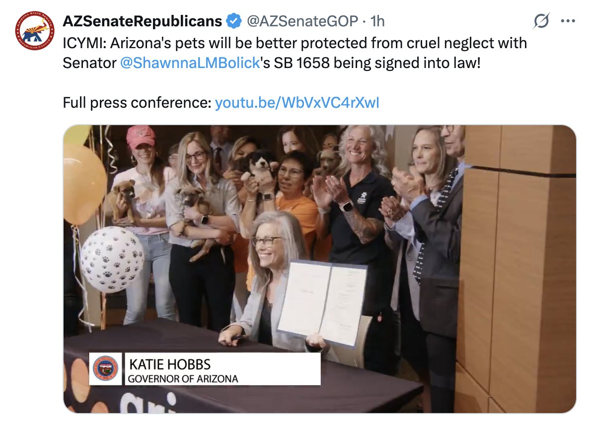 Insane.

The official account of the Senate GOP, spending taxpayer dollars to glowingly show the extremist Democrat Governor as we head into the gubernatorial election cycle.

Talk about politically tone deaf.