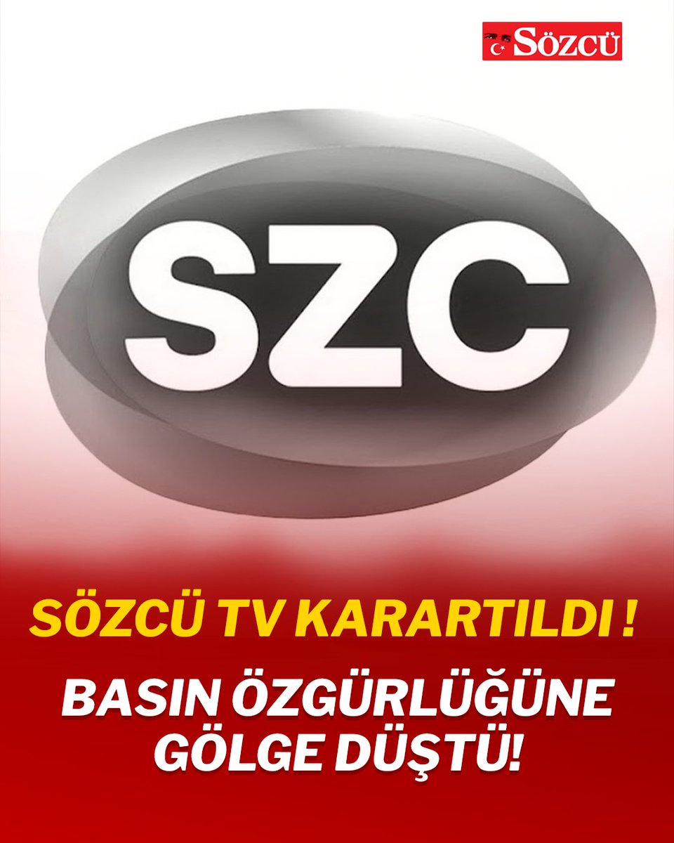 gazetesozcu's tweet photo. Bugüne dek görülmemiş ceza uygulandı: SÖZCÜ TV 10 gün karartıldı! https://t.co/7lDNVPrHVD