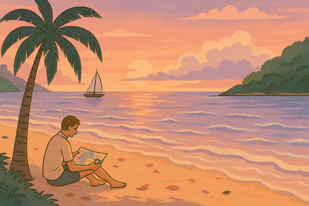 codimansbridge's tweet image. A shipload of my mistakes come from moving too fast with unclear goals.
Speed is only an advantage when the direction is set. Sailors know this…

~lofi art style