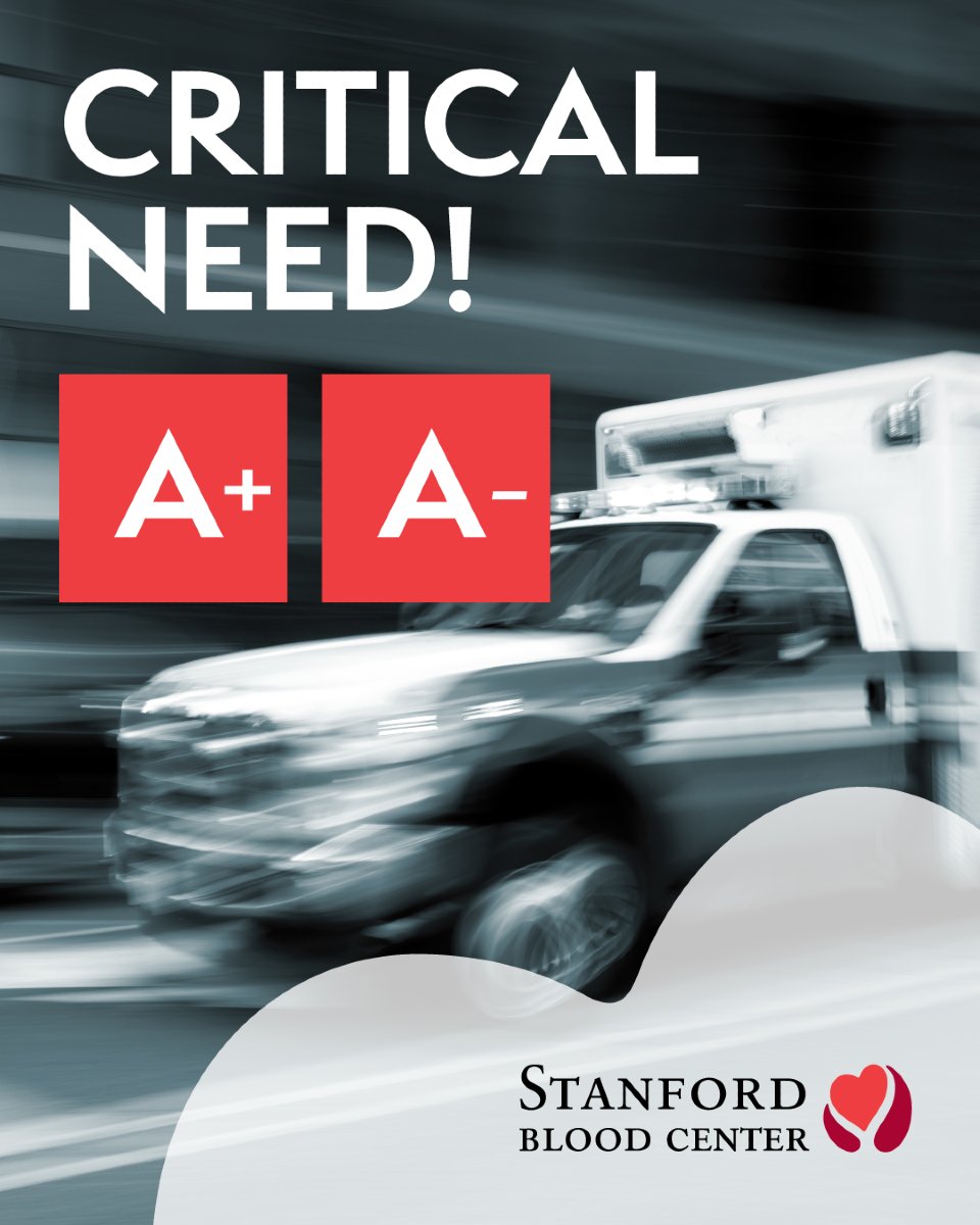 giveblood's tweet image. We need your help, SBC Donors!🩸
We have a critical need for Type A+ and A- blood, with less than a 3-day supply due to high hospital demand. Your donation can save lives. If you can donate, please make an appointment at sbcdonor.org/donor/auth/sig…; walk-ins are also welcome!