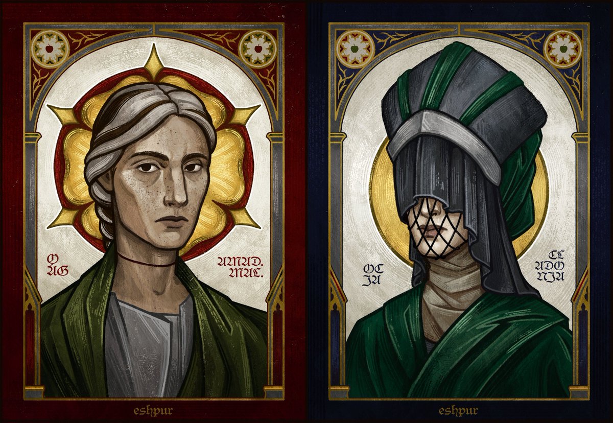 eshpur's tweet image. Hello #PortfolioDay ✨
I`m Eshpur, a freelance illustrator, and here are some of the styles I work in! If you like anything medieval-inspired - you're in the right place ⚔️