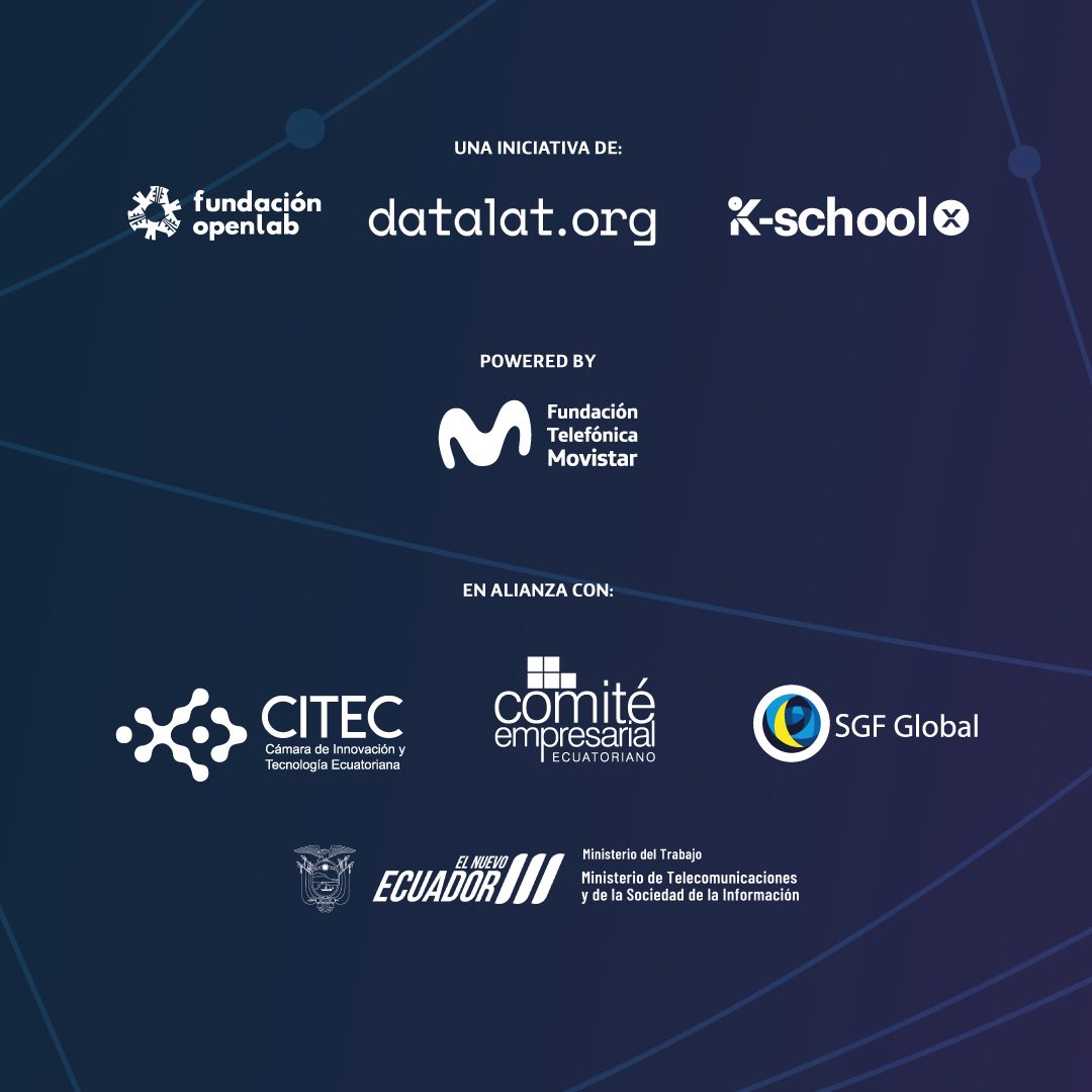 Puntos Digitales Gratuitos Tnte.Maximiliano Rodríg (@tntemaximiliano) on Twitter photo 🌐 ¡Una oportunidad real para entrar al mundo digital!
Una iniciativa junto a nuestros aliados: @datalatorg @krugerinstituto @openlabec
@citecec @ceecuatoriano <a href="/sgflglobalecu/">sgflglobalecuador</a>
Postúlate ahora:
🔗 lafabricabootcamp.com
⏳ Tienes hasta el 20 de julio para aplicar. 🌐 ¡Una oportunidad real para entrar al mundo digital!
Una iniciativa junto a nuestros aliados: @datalatorg @krugerinstituto @openlabec
@citecec @ceecuatoriano <a href="/sgflglobalecu/">sgflglobalecuador</a>
Postúlate ahora:
🔗 lafabricabootcamp.com
⏳ Tienes hasta el 20 de julio para aplicar.