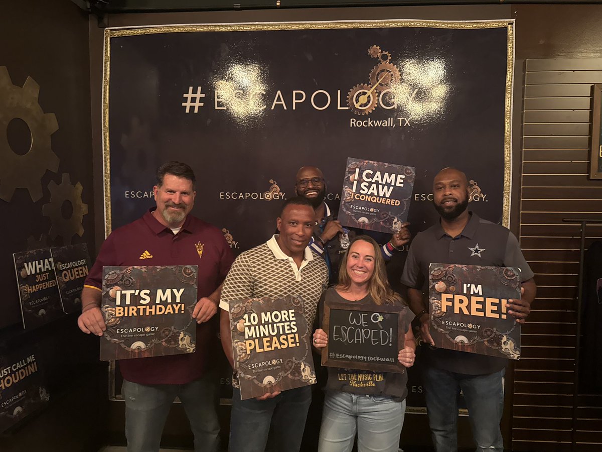 Dr. Justin James (@justin_d_james) on Twitter photo We came, we saw, we ESCAPED! ๐งฉ๐ Teamwork, clues, and collabs with the <a href="/Forney_Rabbits/">Forney High School</a> & <a href="/NFHS_TrueNorth/">North Forney HS</a> fam made today the perfect kickoff to 25-26. Who said leadership training couldnโt be fun?!
#ForneyFamily #AdminUnlocked We came, we saw, we ESCAPED! ๐งฉ๐ Teamwork, clues, and collabs with the <a href="/Forney_Rabbits/">Forney High School</a> & <a href="/NFHS_TrueNorth/">North Forney HS</a> fam made today the perfect kickoff to 25-26. Who said leadership training couldnโt be fun?!
#ForneyFamily #AdminUnlocked