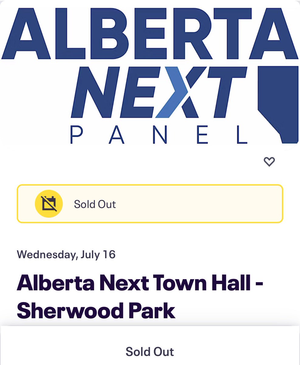 So the “Alberta Next” panels are ticketed events and already selling out…

What could go wrong?

#abpoli #ableg #cdnpoli