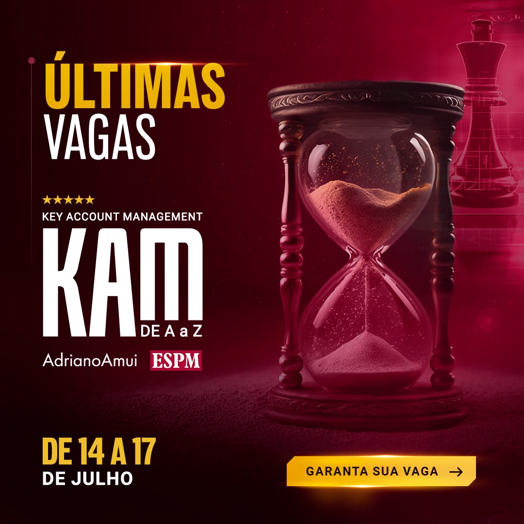 aamui's tweet image. Entramos na reta final: as ÚLTIMAS VAGAS estão disponíveis.

Se você está buscando uma formação que vai além da teoria e oferece ferramentas práticas para atuar com segurança e inteligência em KAM, essa é uma boa hora para se juntar a nós.

📌 kamespm.com.br
