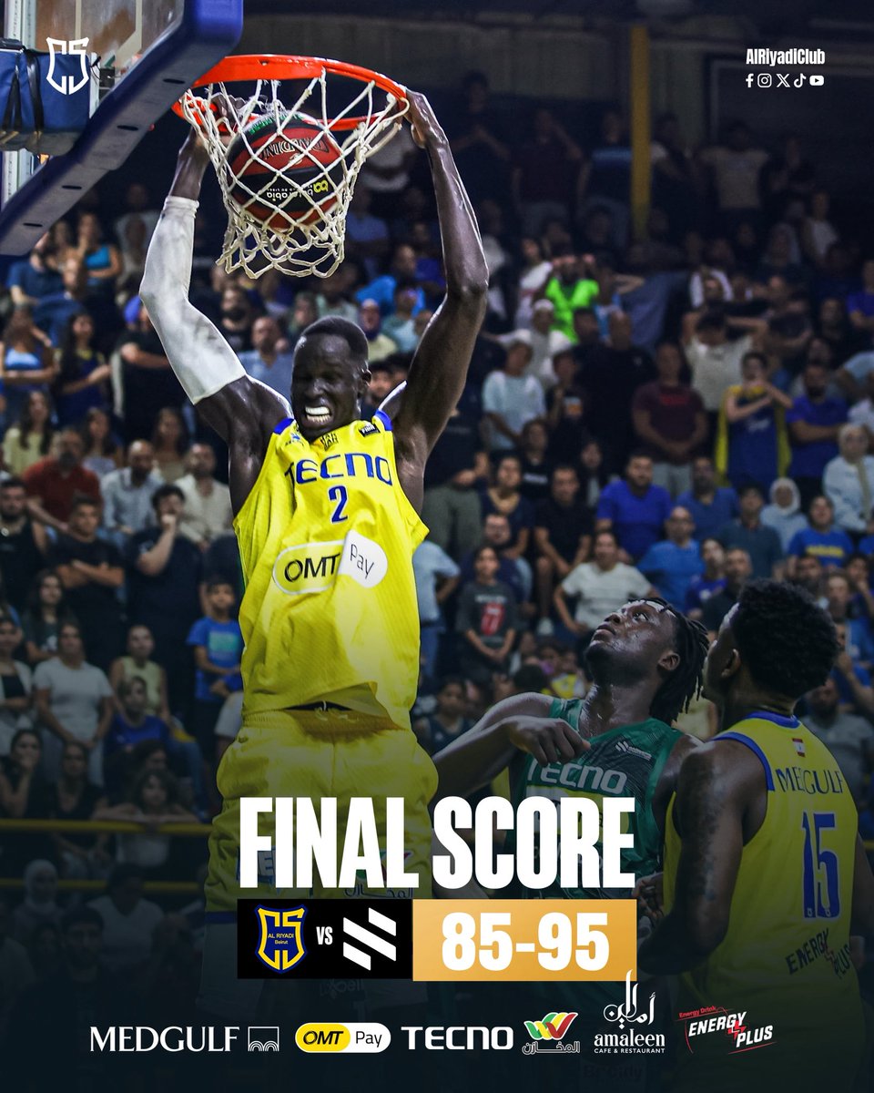 Sagesse take Game 3 over Al Riyadi..series now 2-1 for Al Riyadi!

#AlRiyadiClub