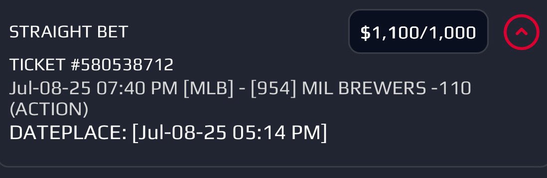 leviathanlocks's tweet image. ⚡️MLB GIVEAWAY TODAY LOCK⚡️

#MLB⚾️
- Brewers ML -110 (1u)

Im so CONFIDENT, im GIVING away $250 to FIVE lucky followers that LIKE + RT this post if it loses!

#gamblingtwitter