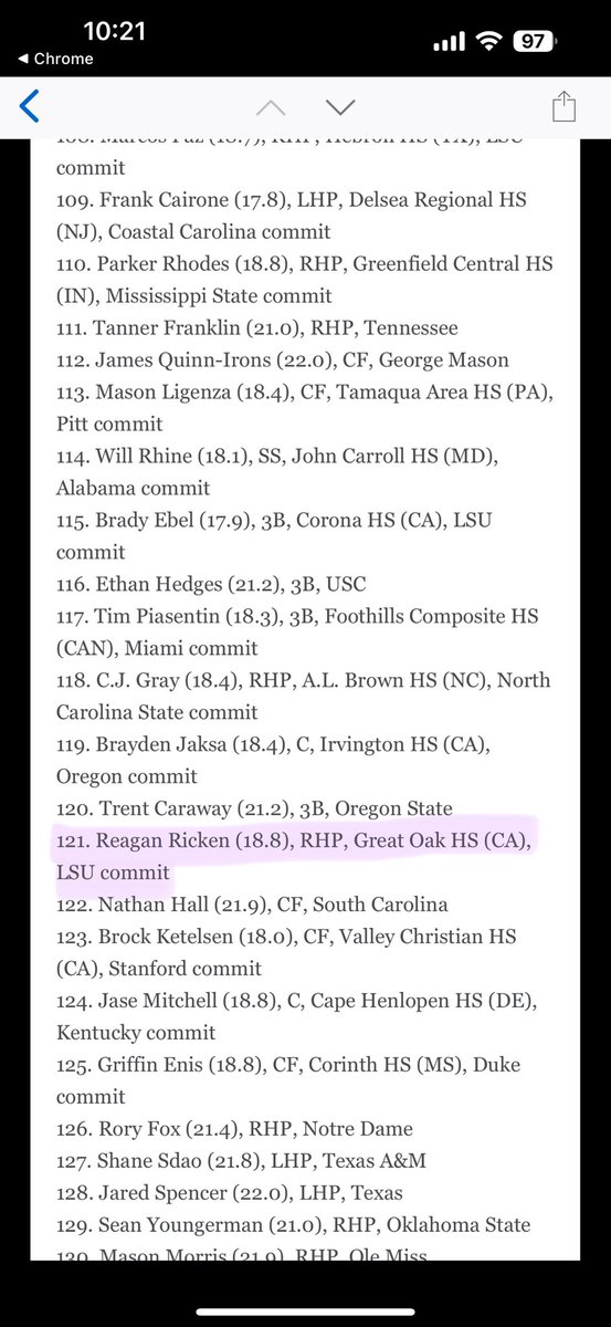 Aimee Ricken (@rickenaimee) on Twitter photo Ranked #121 by ESPN ahead of the MLB draft, <a href="/ReaganRicken/">Reagan Ricken</a> is incredibly blessed, a two sport HS athlete w/his best baseball still to come. Ready for the next chapter! espn.com/mlb/story/_/id… Ranked #121 by ESPN ahead of the MLB draft, <a href="/ReaganRicken/">Reagan Ricken</a> is incredibly blessed, a two sport HS athlete w/his best baseball still to come. Ready for the next chapter! espn.com/mlb/story/_/id…