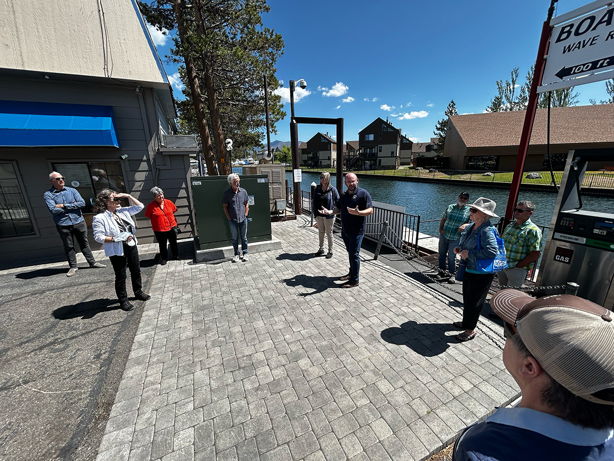 TahoeAgency's tweet image. Our Governing Board & Advisory Planning Commission recently toured 3 Environmental Improvement Program projects: Tahoe Valley Stormwater & Greenbelt Improvement Project, Sugar Pine Village Affordable Housing Project, & Tahoe Keys Marina Redevelopment & AIS Control.
#TRPA #Tahoe