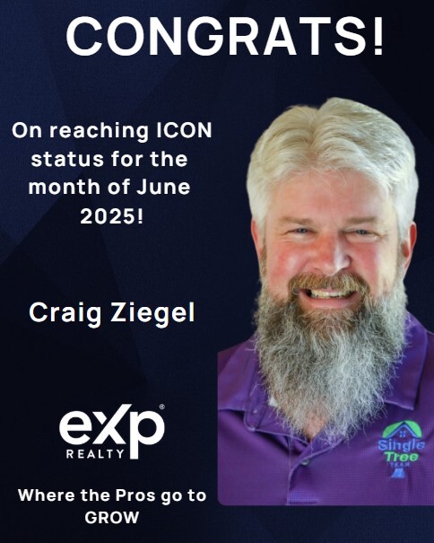 Singletreeretea's tweet photo. 🎉 Huge congrats to Craig Ziegel for earning ICON status for June 2025! 🏆👏
Your commitment to excellence is inspiring. Keep raising the bar! 🌟
#ICONAgent #eXpProud #SingleTreeTeam #RealEstateLeader #STLRealEstate https://t.co/w8LfuKGqk5