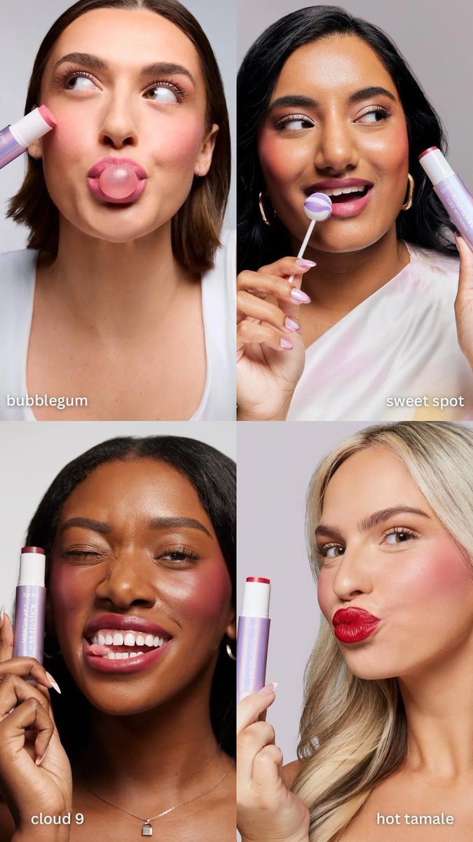 our new cream blush &amp; lip multi-stick = your lazy girl summer over-blush obsession ☀️🩷👙🪼