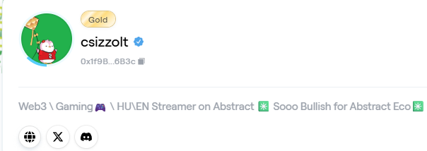 csizzolt (@csizzolt) on Twitter photo Today, I officially became a verified streamer.
Wow <a href="/logannross/">Logan 🏴☠️⚓️🌊</a> , thank you for this evening surprise! I'm thrilled that you found me, and I'm excited to have you join me for 1-2 races in the <a href="/MoodyMights/">Moody Madness</a> on <a href="/AbstractChain/">Abstract</a> Today, I officially became a verified streamer.
Wow <a href="/logannross/">Logan 🏴☠️⚓️🌊</a> , thank you for this evening surprise! I'm thrilled that you found me, and I'm excited to have you join me for 1-2 races in the <a href="/MoodyMights/">Moody Madness</a> on <a href="/AbstractChain/">Abstract</a>