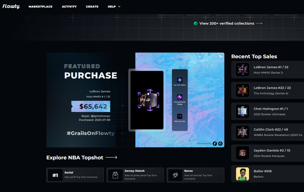 New Featured Purchase on the Flowty homepage 🫡