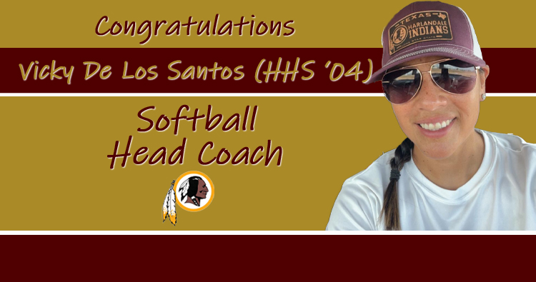 Congrats to Vicky De Los Santos (HHS '04) on being named the Harlandale Softball HC!

Coach De Los Santos, a multi-sport athlete (cross country, soccer, basketball, volleyball, &amp; softball) while a student at HHS, will take the reins of the softball program at the Alma Mater.