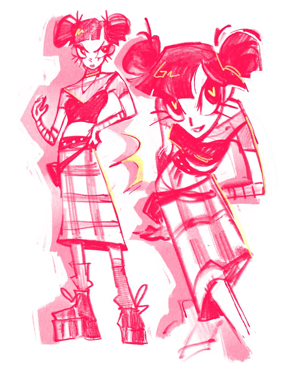 vianerds_'s tweet image. OC doodles 🌸🍀