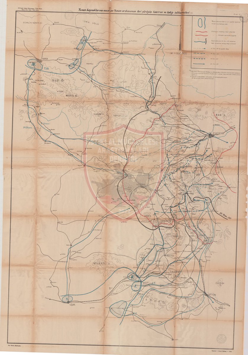 Kütahya-Eskişehir Muharebeleri – Yunan İleri Harekâtı, 2. Gün (9 Temmuz 1921)

Kuzeyde, Bursa’nın güneyinden Orhaneli üzerinden önce Harmancık, sonra Tavşanlı ve oradan da Kütahya istikametine ilerlemeyi amaçlayan Yunan 3. Kolordusu’na bağlı 7. ve 10. Tümenler, ileri