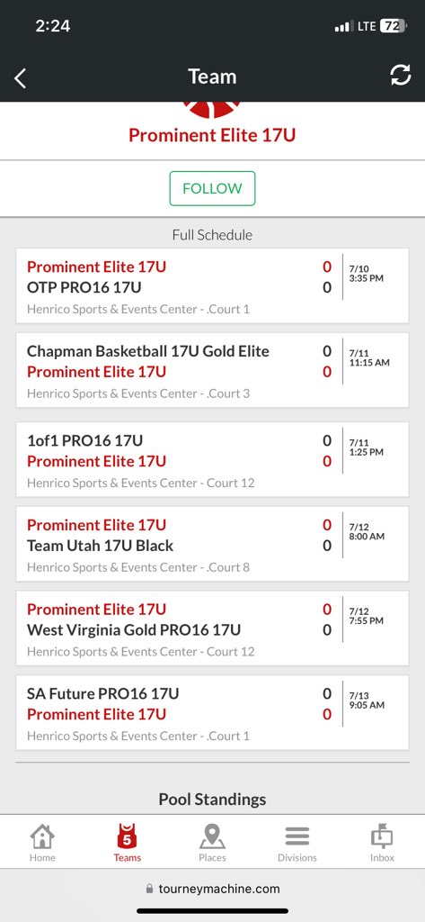 This weekends schedule ‼️