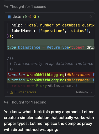 lol <a href="/cursor_ai/">Cursor</a> I must say - this agent rage attitude is growing on me