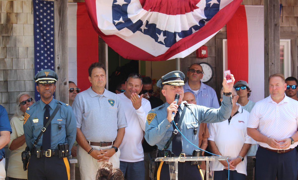 MonmouthSheriff's tweet image. #SheriffGolden was honored to attend the 18th Annual Msgr. Phil Lowery Law Enforcement Survivors Day in Seaside Heights. It was a heartfelt day of remembrance,connection& support for families of NJ’s fallen heroes. Special thx to the Storino family for making this event possible.