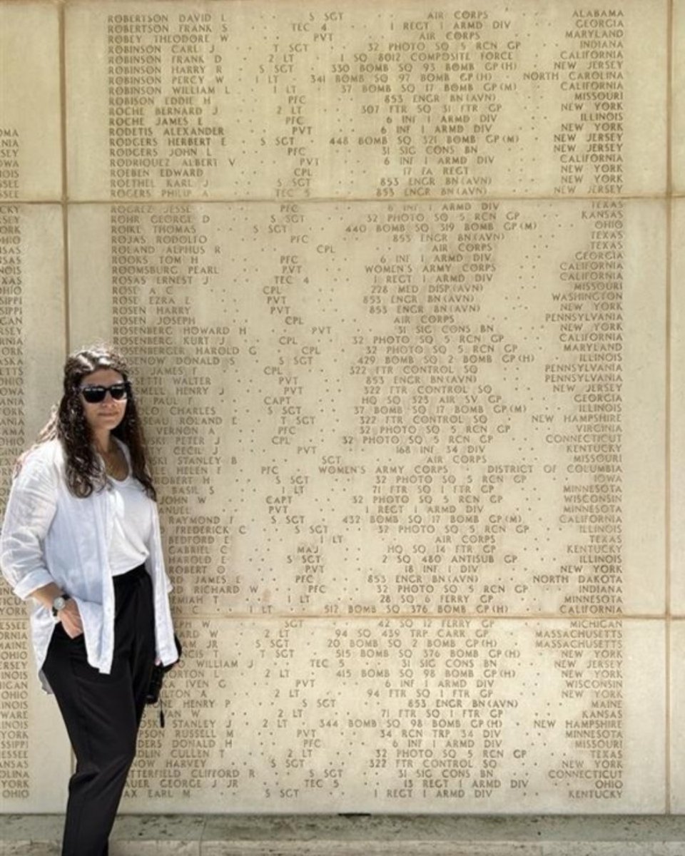 We are humbled to witness families honoring their loved ones who made the ultimate sacrifice during WWII. 

📸 Ms. Caroline Kirchnerr, granddaughter of U.S. Army Pfc. Joshua Winslow, buried at Epinal American Cemetery, France. Winslow fought with the 3rd Infantry Division and