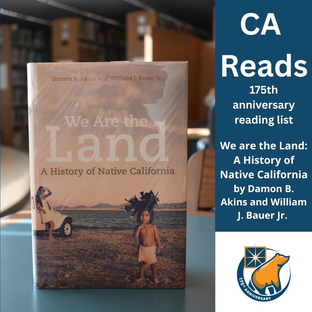 CAStateLibrary's tweet image. California’s 175th Anniversary of statehood is on Sept. 9 and we’re highlighting books from our curated reading list, counting down to that special day. You can see the list here celebratecalifornia.library.ca.gov/uploads/2025/0…
#Cal175 #CaReads175