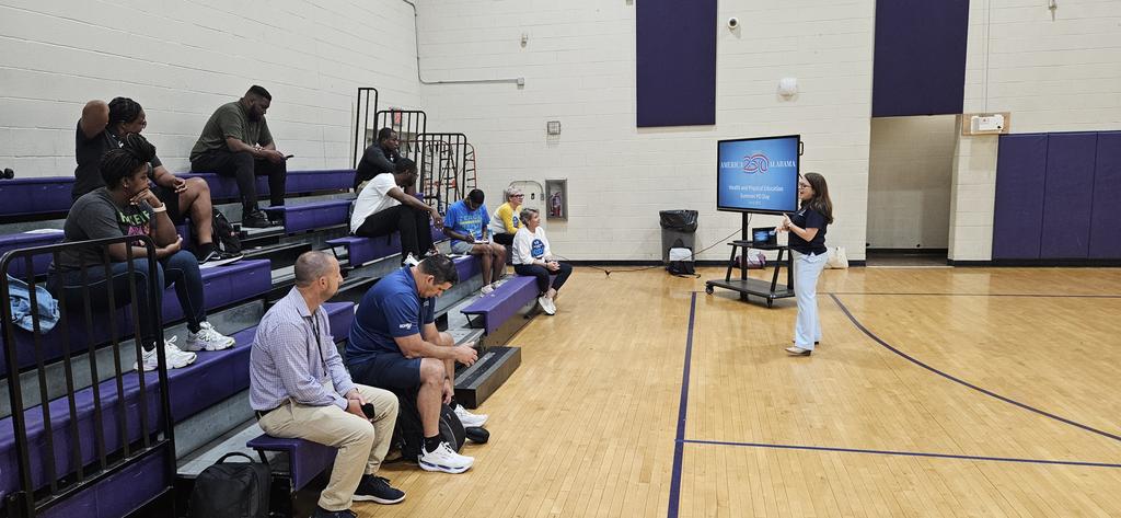 shuff13's tweet image. What a fantastic day of learning at Parker HS for our Sensational Summer PD day! Health, Physical Education, and Driver Education! @asahperd @DrMarkSullivan @HEAL_United @prwill1052 @BhamCitySchools @NAHPL_ST