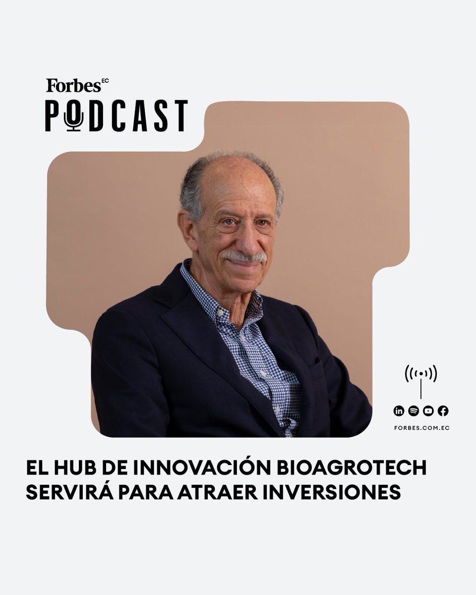 Roque Sevilla, miembro de la AEI, analiza el impacto que se busca con la implementación del hub de innovación Bioagrotech 🌱💡 para aprovechar las ventajas comparativas de Ecuador 🇪🇨 y atraer inversiones internacionales 💰🌍.

🎧 Escucha el nuevo episodio del podcast de Forbes