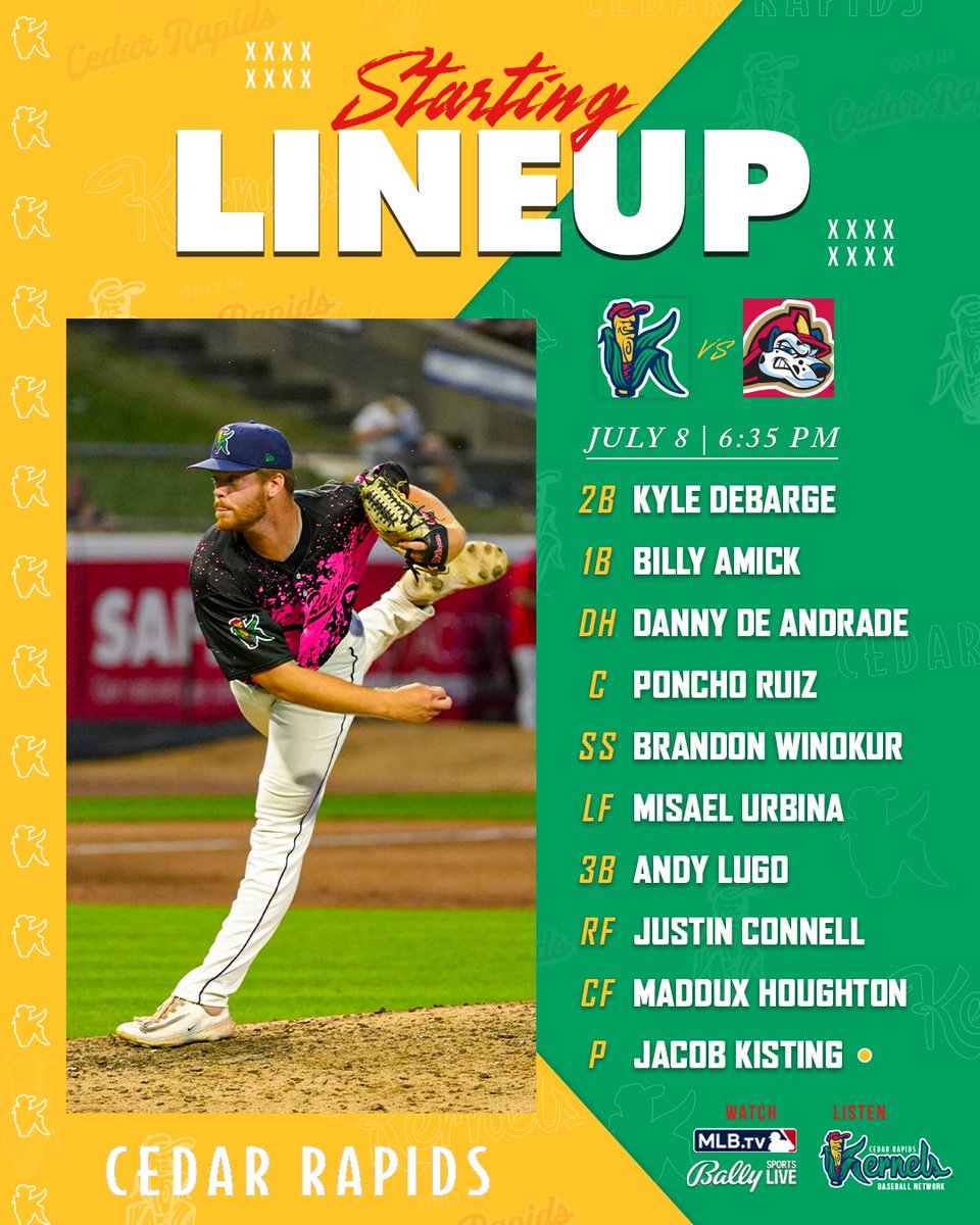 Another week of America’s favorite pastime

🎙️: milb.com/cedar-rapids/f…

#CRKernels | #OnlyInCR