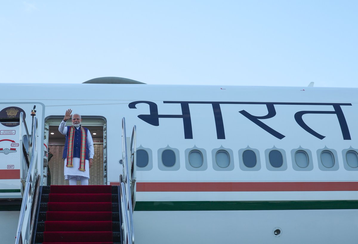PM <a href="/narendramodi/">Narendra Modi</a> concludes a productive visit to Brazil and emplanes for Namibia.