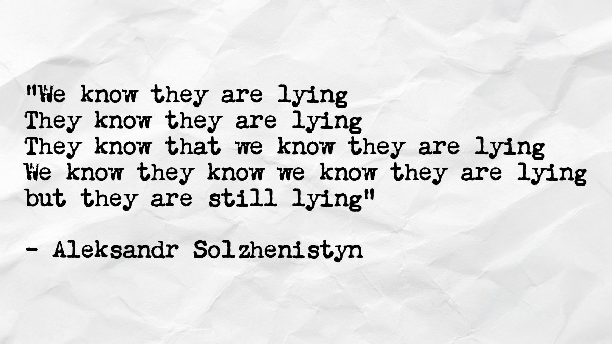 We’re tired of the gaslighting.