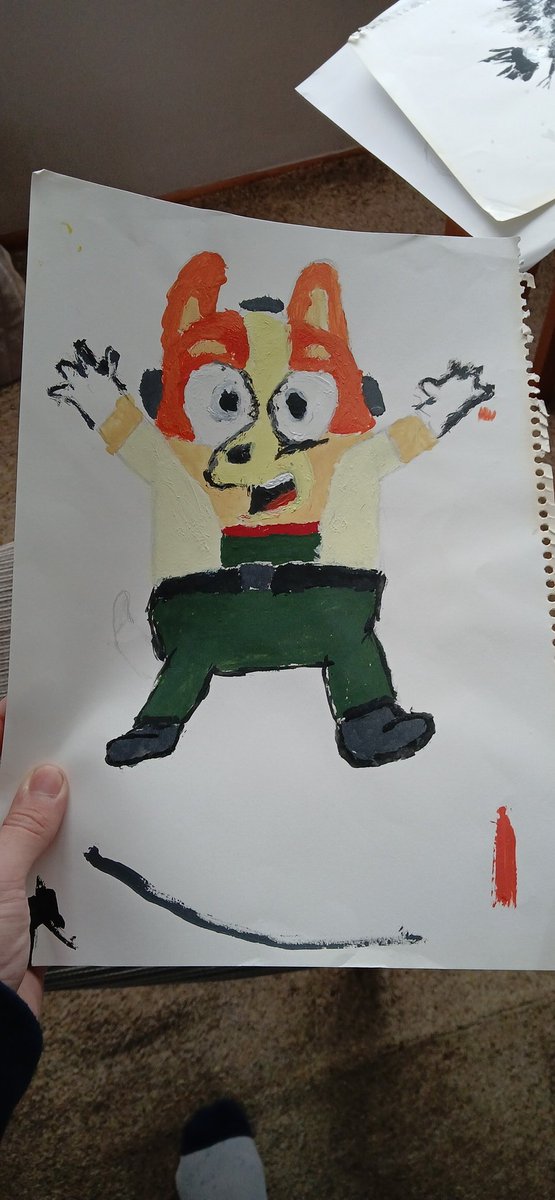 this is what fox would look like if he was in bluey