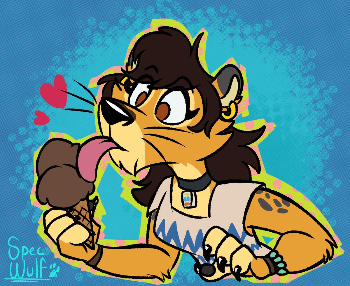 Spec_wulf's tweet image. I love Ice cream! I love summer!!! 🍦☀️🌧️
What is your favorite ice cream flavor? cx
#furryarwork