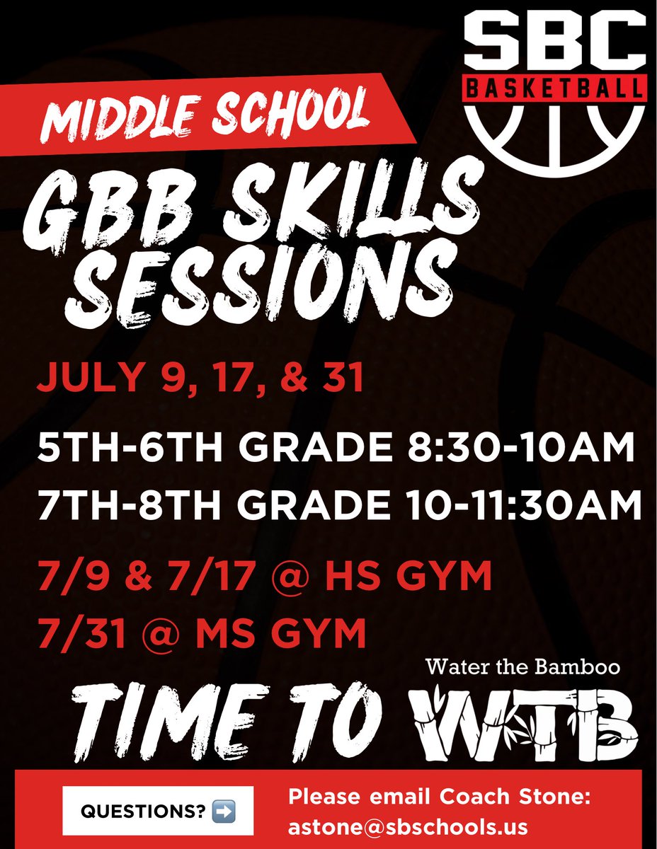 Middle school skills sessions will be starting up tomorrow morning at the high school! Can’t wait to see our #FutureLadyEagles‼️🏀