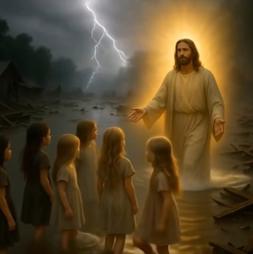 ImogeneL4901's tweet photo. 💧 Praying for Texas.
My heart breaks for the families and children affected by the flooding. 💔
In the middle of rising waters and fear, may we remember: Jesus walks on storms — and He carries the little ones in His arms. 

#TexasFloods #ProtectTheChildren  #PrayForTexas https://t.co/ax6tVTn8J2